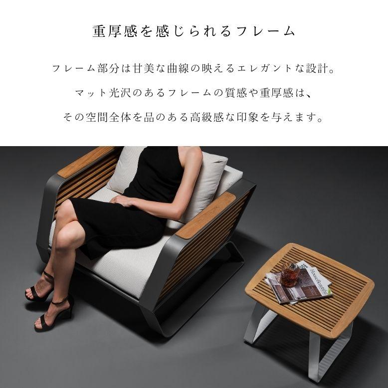 ガーデンソファ 2人用 屋外家具 ホテル ソファ ダブルソファ HIGOLD Wing（ウイング）ダブルソファ 単品【大型宅配便Y】