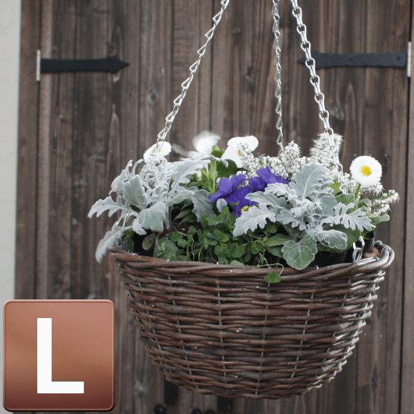 大特価!!】 植木鉢 プランター G-story ラタン ハンギングバスケット L