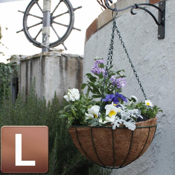 Outlet Sale 植木鉢 プランター ハンギングバスケット L 専用ヤシマット付 Trademarketingforce Com Br