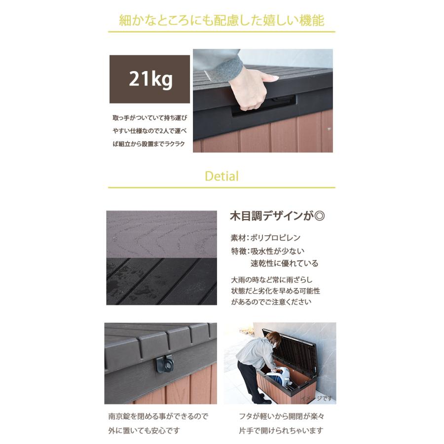 KETER（ケター） 物置 屋外 おしゃれ 小型 ゴミ箱 収納ボックス 収納庫