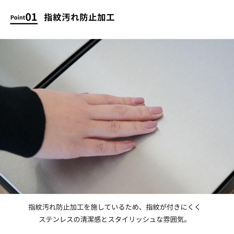 レビュー特典付き ゴミ箱 ダストボックス 30L×2個 ステンレス 蓋付き ペダル式 ステンレスダストボックス RR2209230-Aの画像
