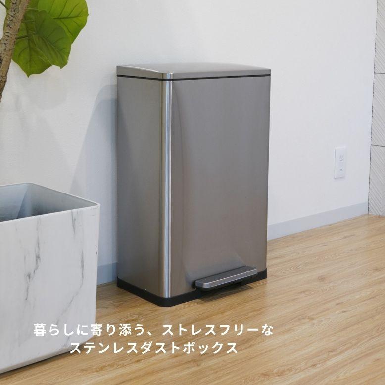 DEPOS レビュー特典付き ゴミ箱 45リットル ペダル ふた付き ペダル