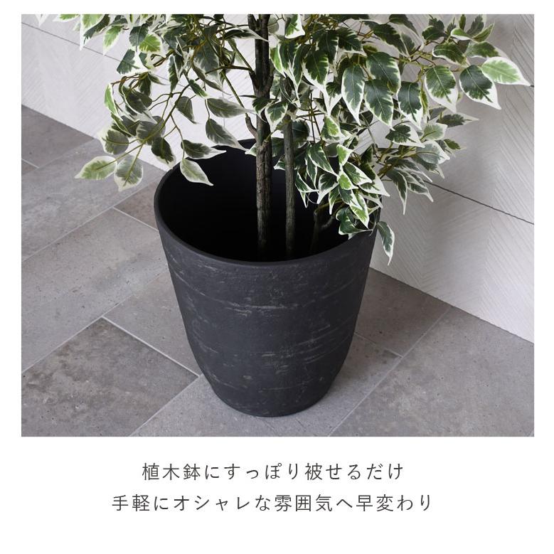 植木鉢 14号 軽量 合成樹脂 鉢 ブラック ホワイト classy pot クラッシーポット アンティーク ラウンド 高さ44cm｜hanwa-ex｜10