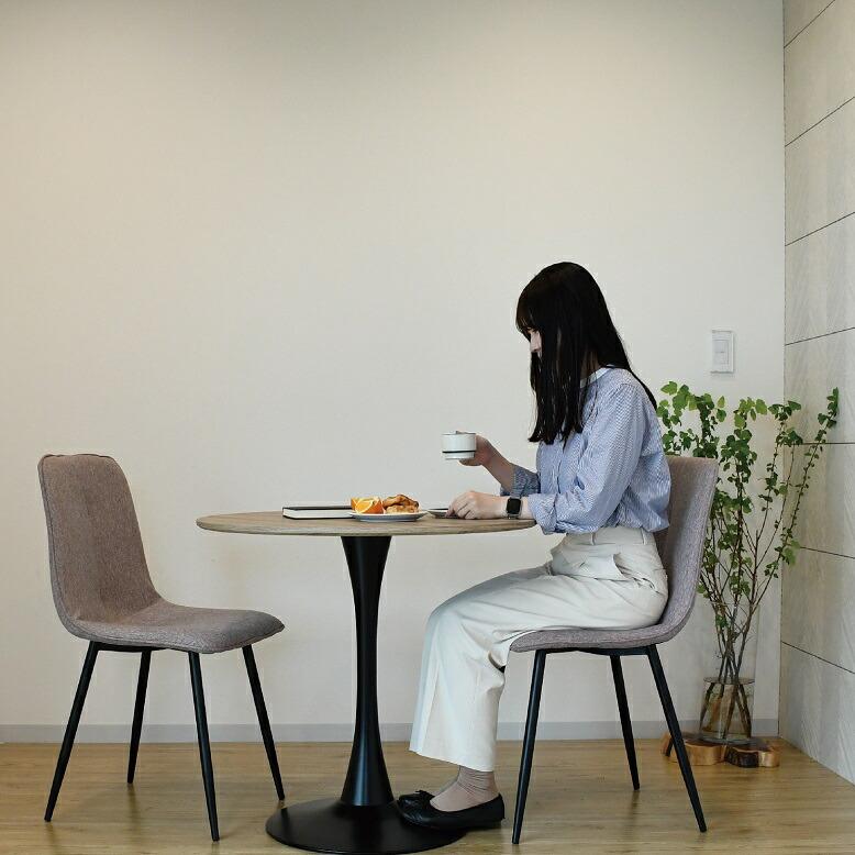 ダイニングテーブル　円卓テーブル　丸テーブル　一枚板 DEPOS 《特典付き》ダイニングテーブル 丸テーブル一枚板風 食卓 4人