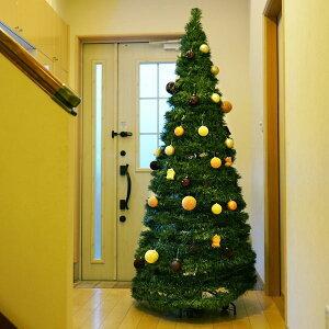 DEPOS クリスマスツリー アコーディオンツリー180cm