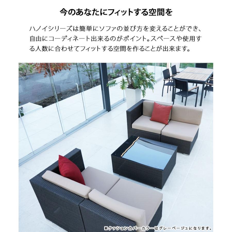 ハノイ ラタンソファー4点セット ブラウン 大型宅配便 人工ラタン 屋外家具 ラタン ガーデンファ二チャー 屋上 Depos 通販 Yahoo ショッピング