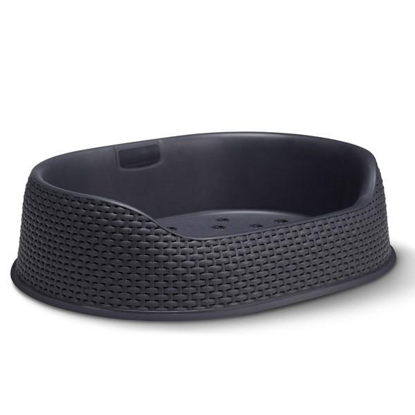 ラタン調ペットバスケット Sサイズ カーバー/CURVER pet basket S オランダ 猫 犬 小柄犬用 ペットベッド おしゃれ hnw1 4573405816195DEPOS