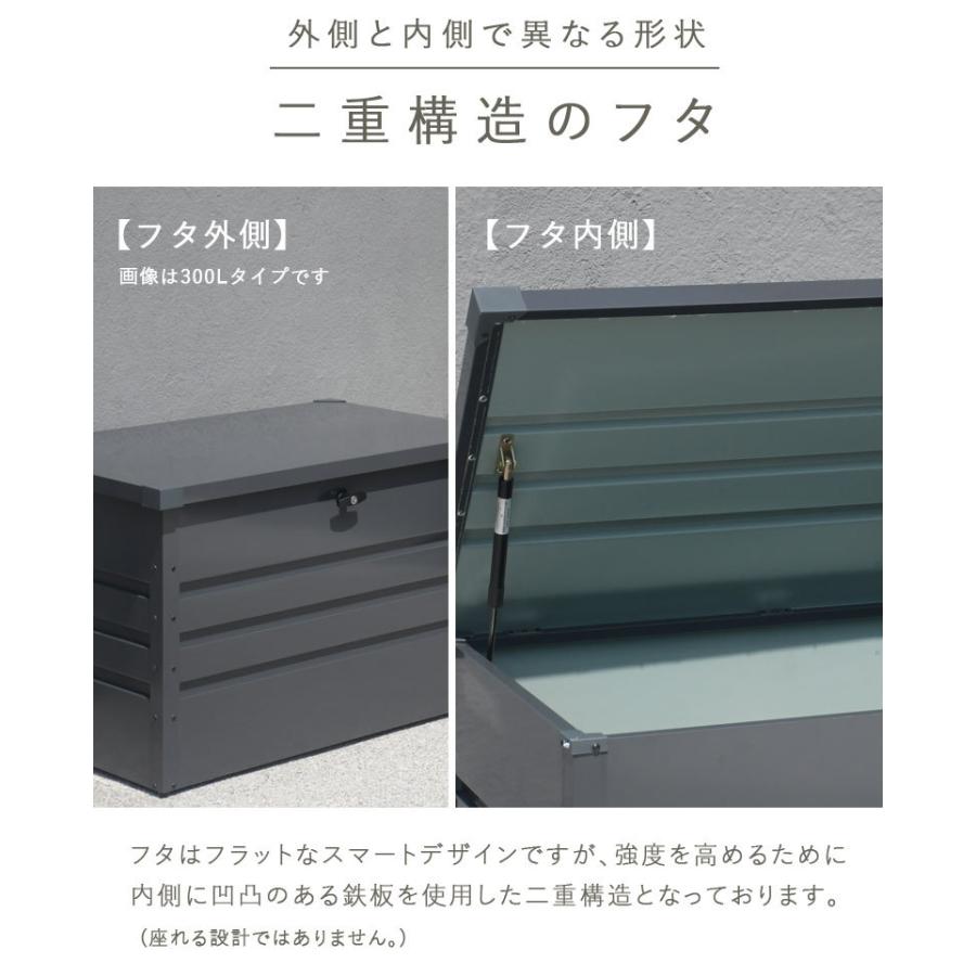 年間定番年間定番物置 屋外 小型 収納ボックス 大型ストッカー おしゃれ チャコールグレー スチール収納庫 400L 大型宅配便 送料無料 Hnw1 物置、車庫 物置 屋外 小型 収納ボックス 大型ストッカー おしゃれ 収納庫 大容量 ガーデニング ゴミ置き場 幅100 スチール収納庫 300L チャコールグレー hnw1