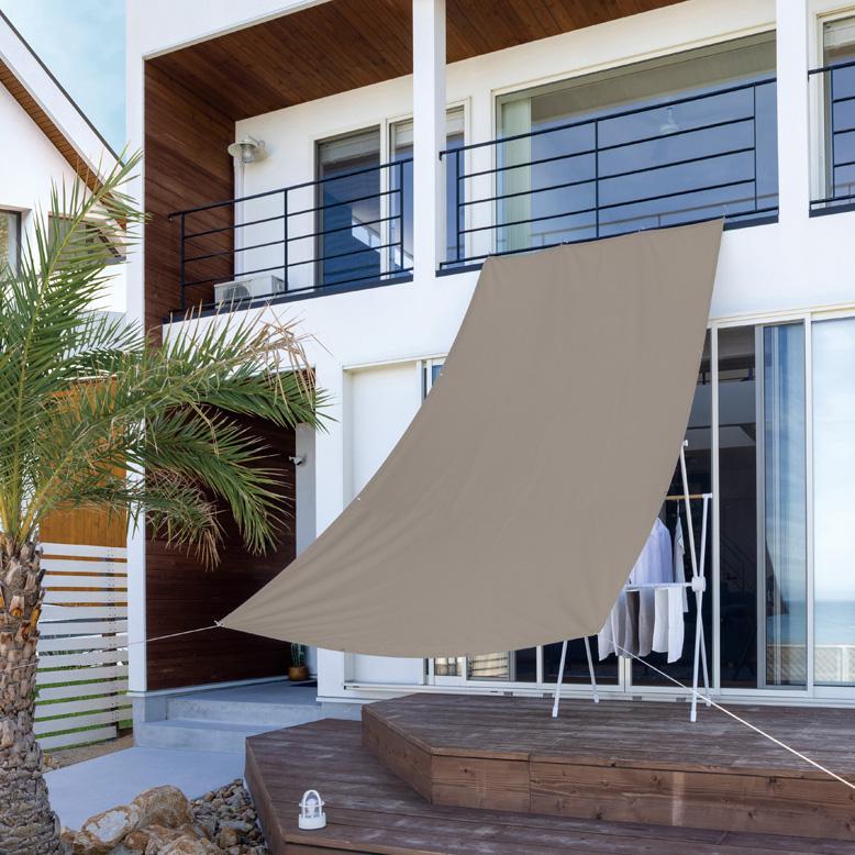 タカショー 日よけ シェード 幅180 サンシェード バルコニー 撥水