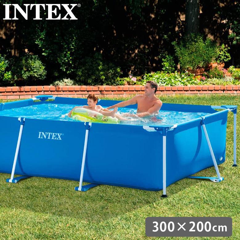 INTEX 家庭用プール メーカー直送 代金引換 同梱不可 300x200x75cm  