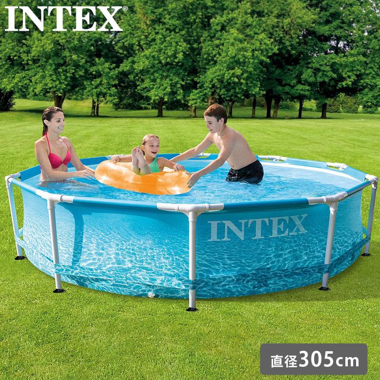 INTEX 家庭用プール メーカー直送 代金引換同梱不可 直径305cm×76cm 