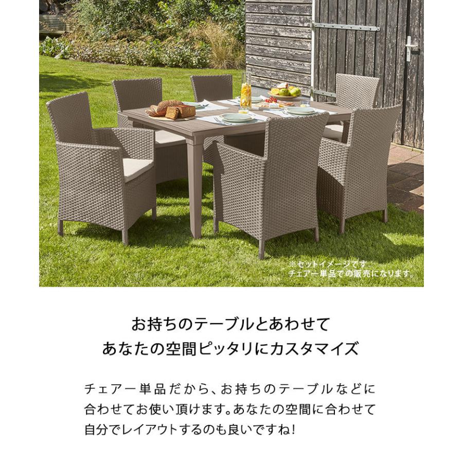 ラタン調 ガーデンチェアー 大型宅配便 Keter Iowa chair アイオワ チェアー カフェ アウトドア テラス ベランダ ホテル