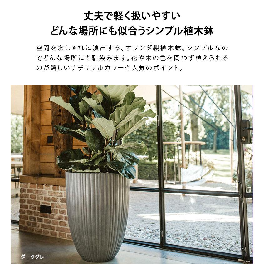 Capi Europe 植木鉢 縦長 軽量 プランター ベースエレガントロウ Capi Europe 植木鉢 縦長 軽量 プランター ベースエレガントロウ