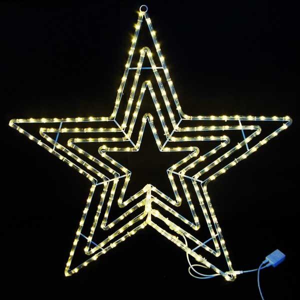 LEDイルミネーション　LEDスターライトモチーフ　LEDビッグスター電球色イルミネーション　クリスマス　コロナ産業