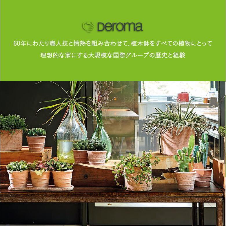 植木鉢 素焼き テラコッタ 3号鉢 プランター イタリア DEROMA