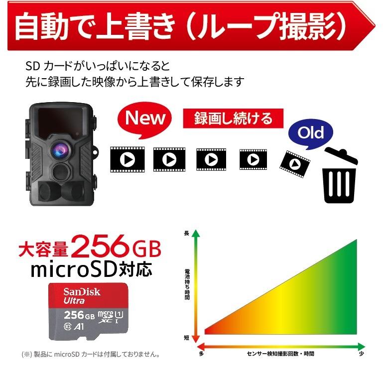 防犯カメラ 屋外 家庭用 ワイヤレス 工事不要 トレイルカメラ 監視カメラ 小型 電池式 4K超高画質 録画 電源不要 野外 送料無料｜hanwha｜05