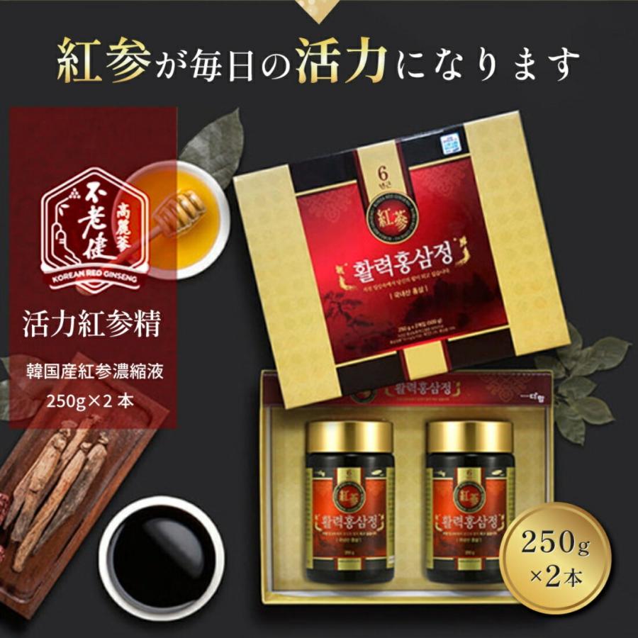 紅参エキス 高麗人参エキス ホンサム 黒参 はちみつ 6年根紅参 活力紅