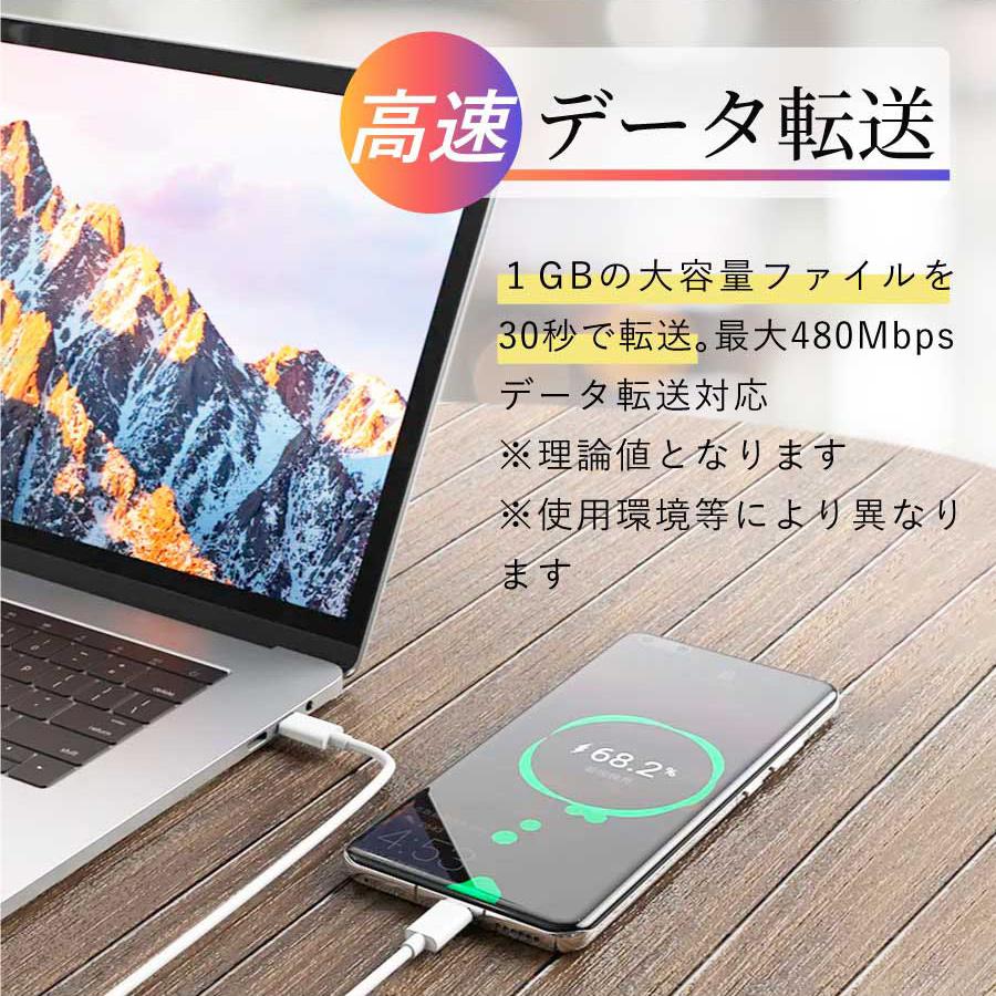 PD充電ケーブル タイプc usb c 充電器 2m 1.5m 1m PDケーブル 60W typec 急速充電 転送 アップル Apple ipad macbook おすすめ スマホ 送料無料 爆買 | ハンファ | 08