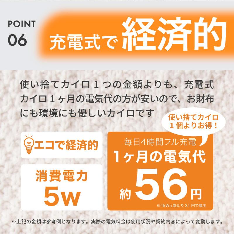 充電式カイロ 大容量 モバイルバッテリー ハンドウォーマー 電気カイロ あんか 電熱 携帯 分離式 10000mAh 5000mAh×2 最高57.8℃ 充電器 使い捨てない 送料無料 | ハンファ | 07