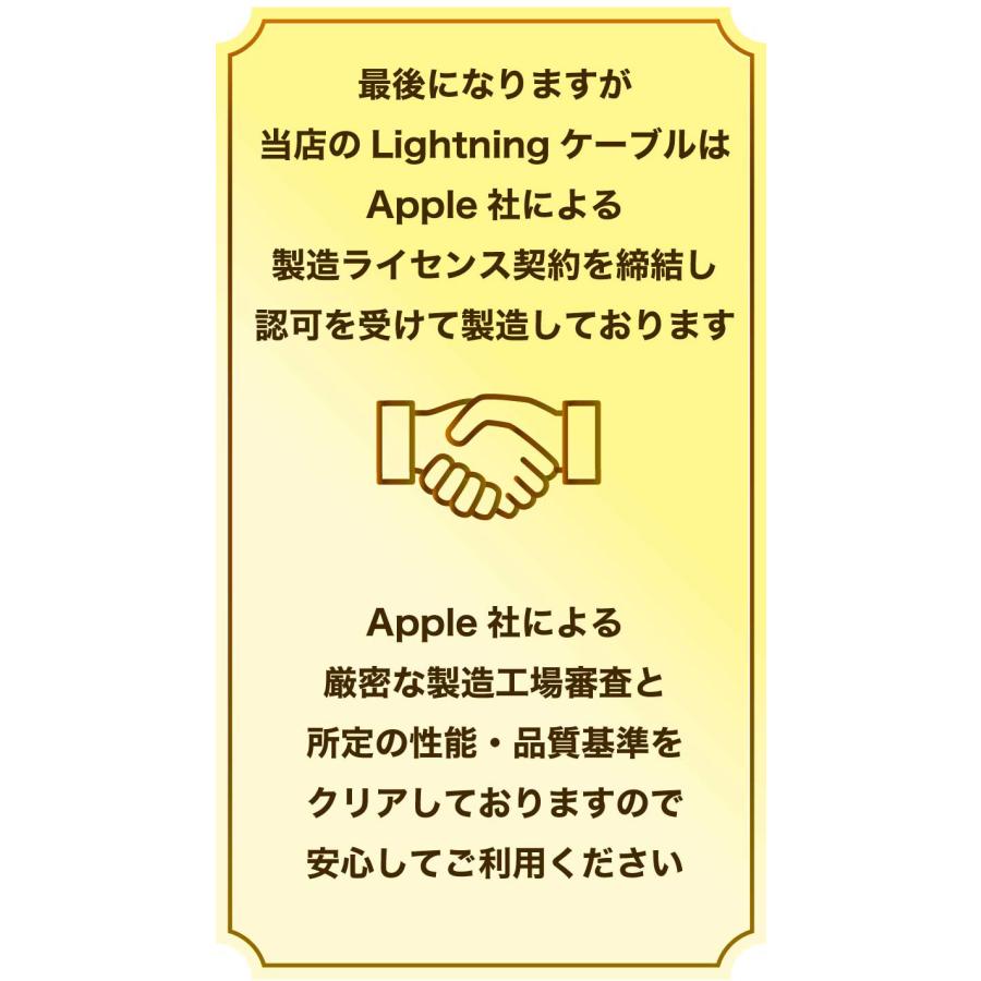 ライトニングケーブル iphone 充電ケーブル Lightning type-c アイフォン iPad アップル apple認証 MFi認証品 純正品質 充電器 14 送料無料 【PKT】｜hanwha｜18