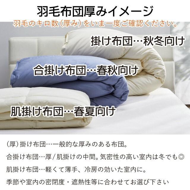 西川プレミアム [ポイント10倍] 羽毛掛けふとん シングルロング（SL