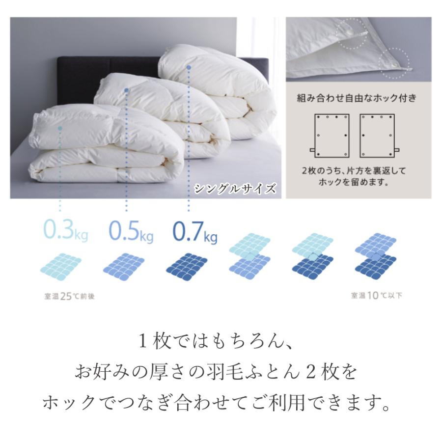 西川 ダブルロング羽毛布団 190x210cm 西川 羽毛布団 ダブル 昭和西川公式 ダックダウン85% 1.6kg 190