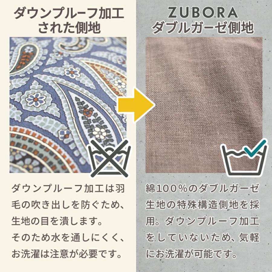 70％OFF !! 大特価☆】洗える 羽毛布団 ZUBORA シングルロング 150