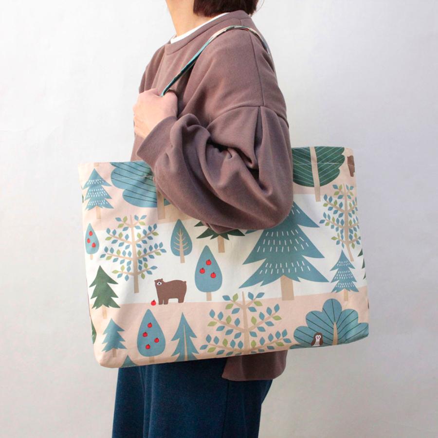 名入れ対応 大きめトートバッグ 日本製 | 北欧 レッスンバッグ  