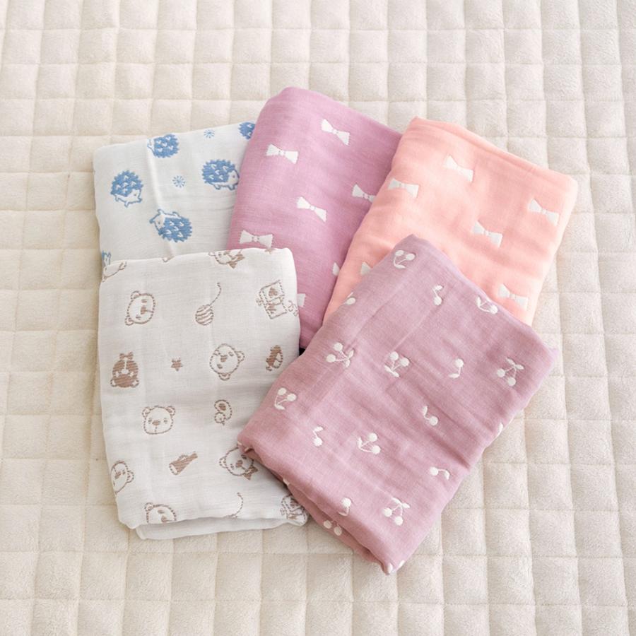 6重ガーゼ バスタオル 日本製 60×120cm 綿100％ | 三河木綿 かわいい