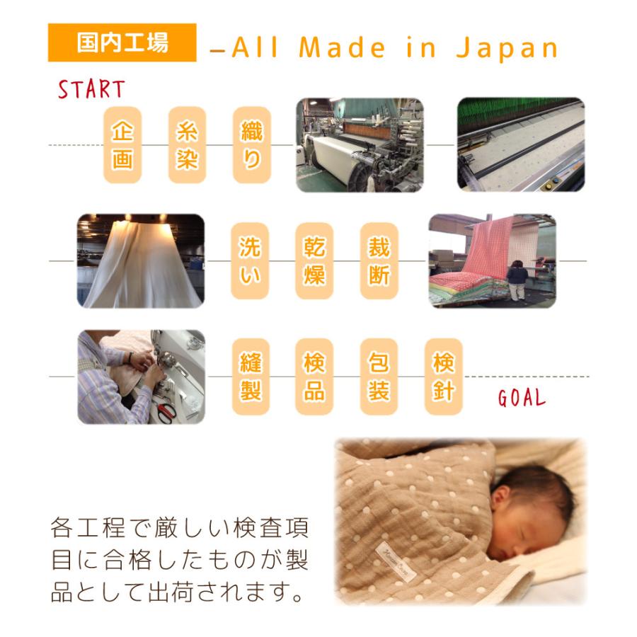 おなかけっと 日本製 6重ガーゼ ループ付きタオル 33×33cm 綿100