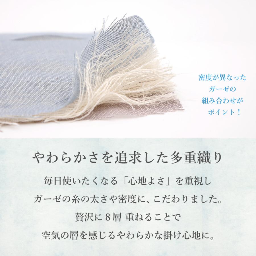 おなかけっと 日本製 8重ガーゼケット 140×200 シングルサイズ 三河