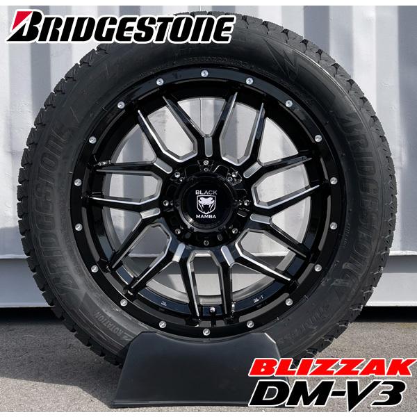 ブリザック - 車検相応う エスカレード タホ サバーバン アバランチ BLACK MAMBA 新品 20in国産スタッドレスタイヤホイール BS ブリヂストン DM-V3 285/50R20