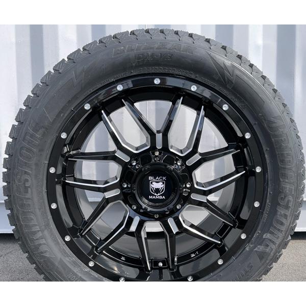 ブリザック - 車検相応う エスカレード タホ サバーバン アバランチ BLACK MAMBA 新品 20in国産スタッドレスタイヤホイール BS ブリヂストン DM-V3 285/50R20