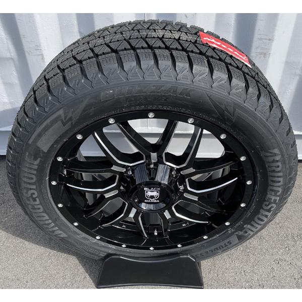 ブリザック - 車検相応う エスカレード タホ サバーバン アバランチ BLACK MAMBA 新品 20in国産スタッドレスタイヤホイール BS ブリヂストン DM-V3 285/50R20