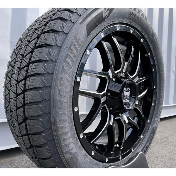 ブリザック - 車検相応う エスカレード タホ サバーバン アバランチ BLACK MAMBA 新品 20in国産スタッドレスタイヤホイール BS ブリヂストン DM-V3 285/50R20