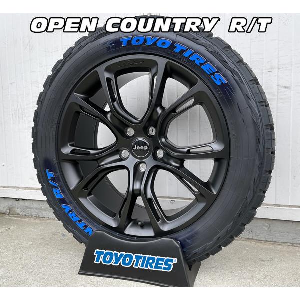 車検対応 JEEP JLラングラー JKラングラー 新品 20インチ国産タイヤホイールセット TOYO OPEN COUNTRY RT 275/55R20 ホワイトレター｜haouwheelsstore｜02