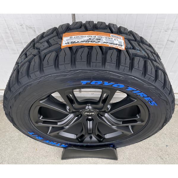 車検対応 JEEP JLラングラー JKラングラー 新品 20インチ国産タイヤホイールセット TOYO OPEN COUNTRY RT 275/55R20 ホワイトレター｜haouwheelsstore｜04