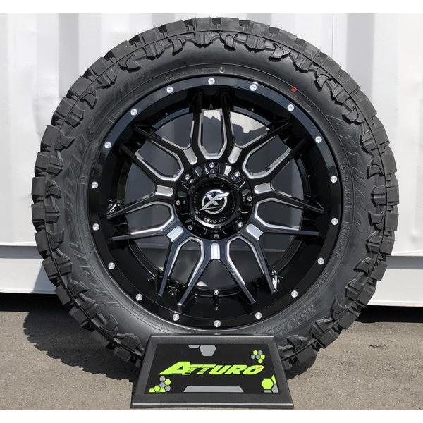 XF OFFROAD XF222 20x10J 80ランクル ランクル80 アバランチ シルバラード 新品20インチタイヤホイールセット ATTURO TRAIL BLADE MT 285/50R20 33x12.50R20｜haouwheelsstore｜06