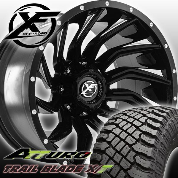 XF OFFROAD XF224 20x10J サーフ プラド タコマ FJクルーザー 新品20インチタイヤホイールセット ATTURO TRAIL BLADE XT 275/55R20 285/55R20 305/55R20｜haouwheelsstore