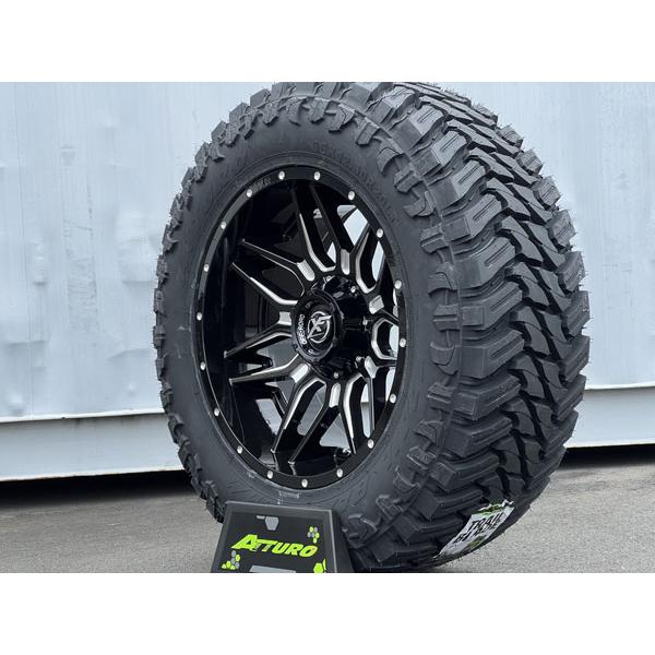 新品 深リム 20インチ タイヤ ホイールセット XF OFFROAD XF222 20x10j pcd135 pcd139.7 6穴 ATTURO MT 275/55R20 サーフ プラド 80ランクル ハイラックス｜haouwheelsstore｜04