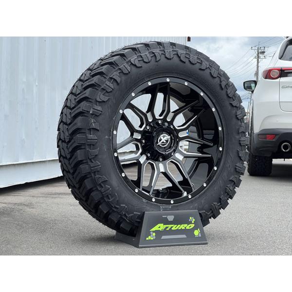 新品 深リム 20インチ タイヤ ホイールセット XF OFFROAD XF222 20x10j pcd135 pcd139.7 6穴 ATTURO MT 275/55R20 サーフ プラド 80ランクル ハイラックス｜haouwheelsstore｜05