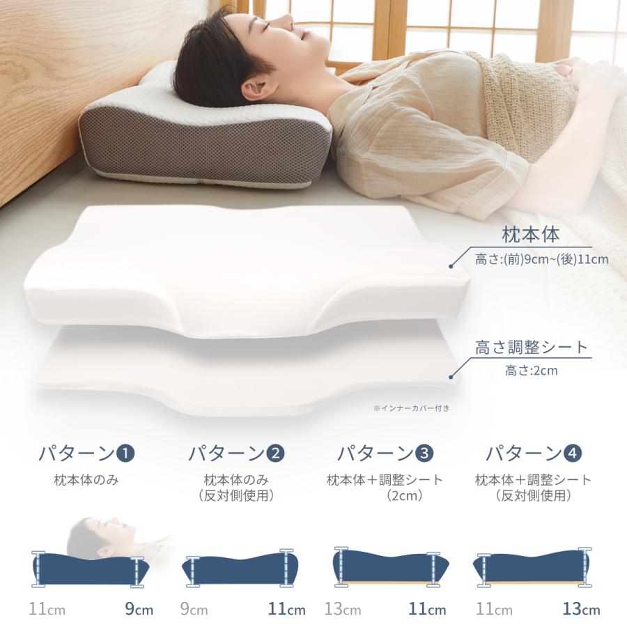 枕 まくら 肩こり 快眠枕 整体枕 ストレートネック 枕 頸椎安定型 安眠 肩こり対策 低反発枕 腰痛  頸椎枕  誕生日 ギフト プレゼント｜haoxie｜07