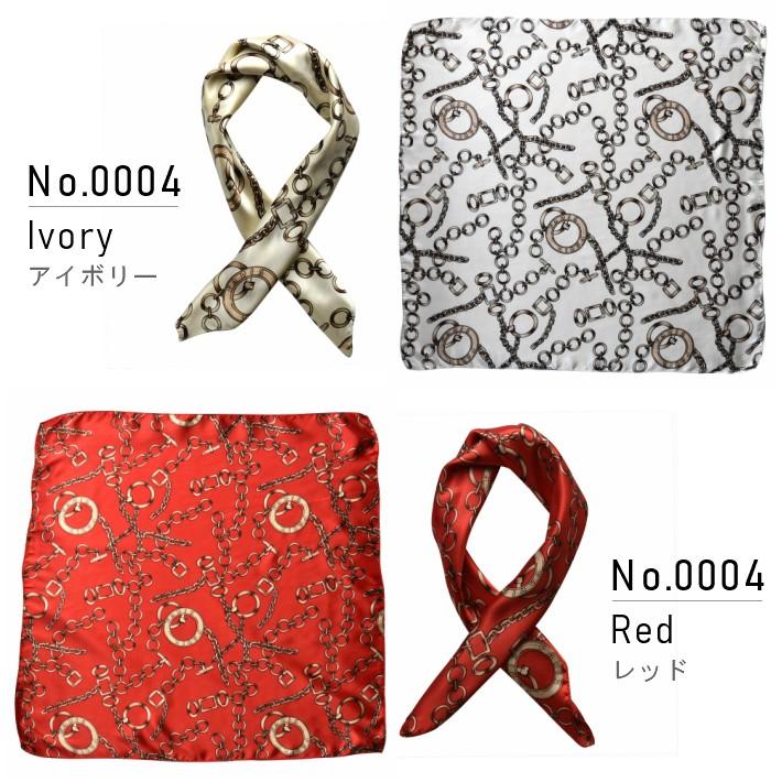正方形 スカーフ 50cm シルク調 レディース ストール : HAPI&Co 正方形 スカーフ 50cm シルク調 レディース ストール : HAPI&Co