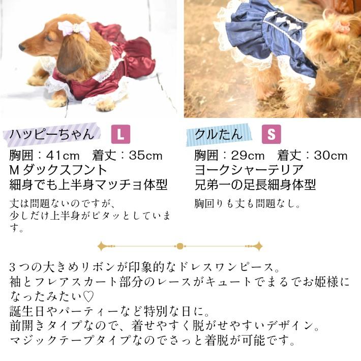 犬 服 春 夏 秋 冬 トリプル リボン ドレス ワンピース ドッグウエア 1811ow0002 Hapi Co 通販 Yahoo ショッピング