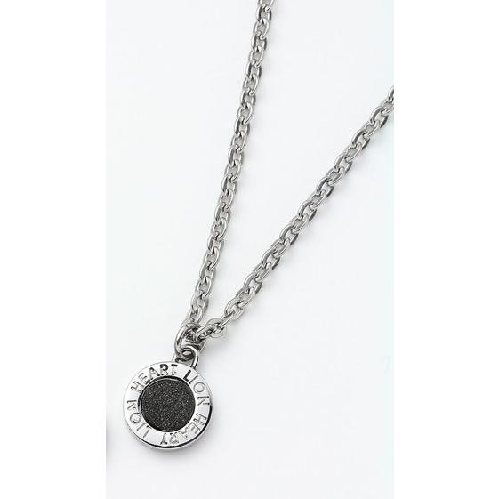 Lion Heart ライオンハート ネックレス メンズ サークルペンダント 04n126sm ステンレスネックレス シルバー ブラック 04n126sm Hapian 通販 Yahoo ショッピング