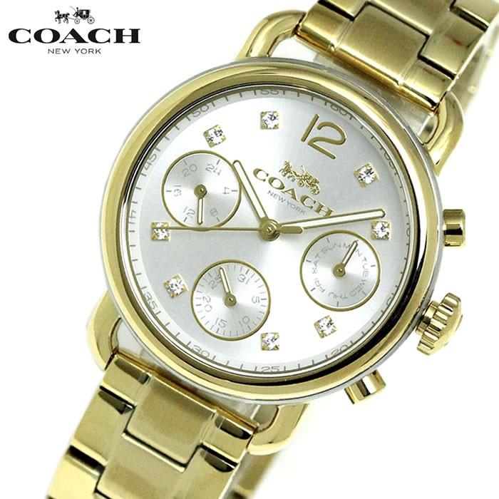 コーチ COACH レディース 腕時計 DELANCY デランシー クリスタル ゴールド ブレスレットウォッチ 14502943