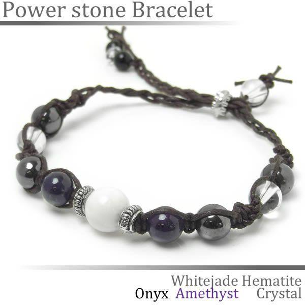 ブレスレット 天然石 パワーストーン ミサンガ ユニセックス | 