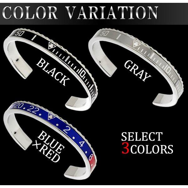 バングル ブレスレット メンズ ベゼル バングル ブレスレット |  | 02