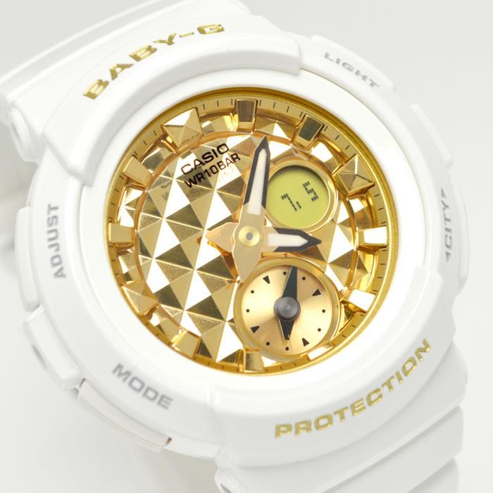 カシオ CASIO ベビーG BABY-G スタッズダイアル クオーツ レディース 腕時計 時計 BGA-195M-7A ゴールド｜hapian｜02