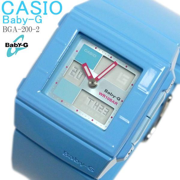 カシオ ベビーG CASIO Baby-G レディース 腕時計 ブルー BGA-200-2 アナデジ カスケット ベビーG/Baby-G｜hapian